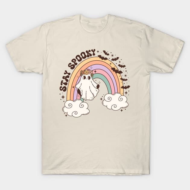 Stay Spooky Vintage Hippie T-Shirt by MuseMints